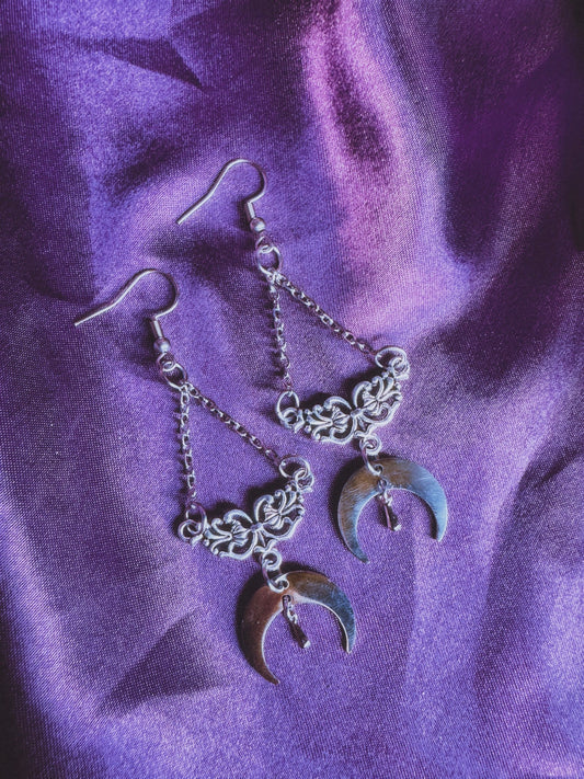 Baroque Moon Earrings