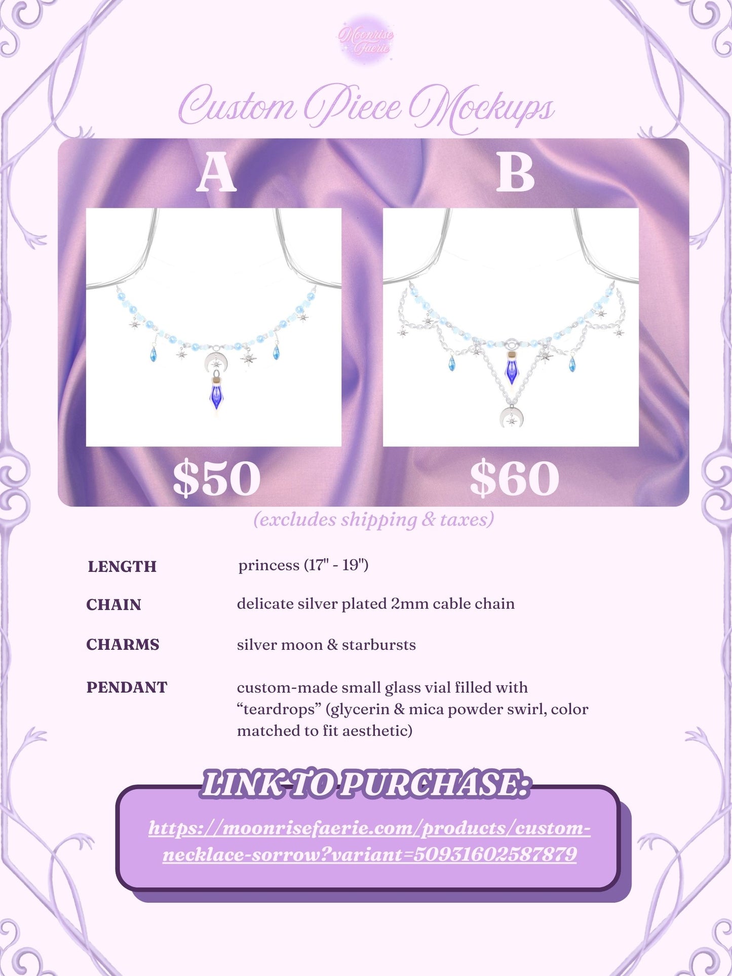 Custom Necklace: Sorrow