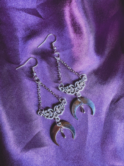 Baroque Moon Earrings