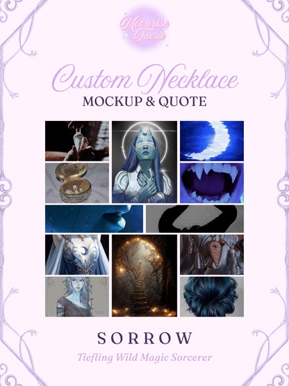 Custom Necklace: Sorrow