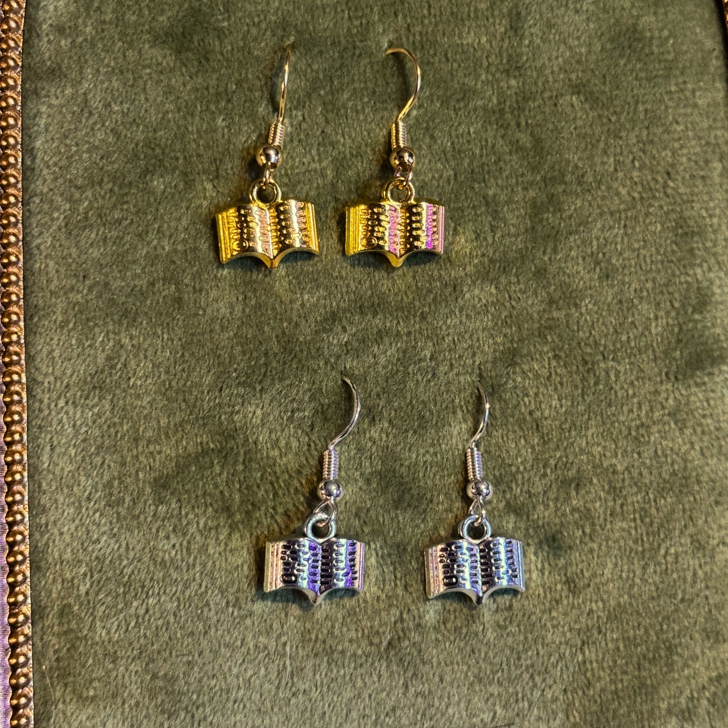 Book Earrings