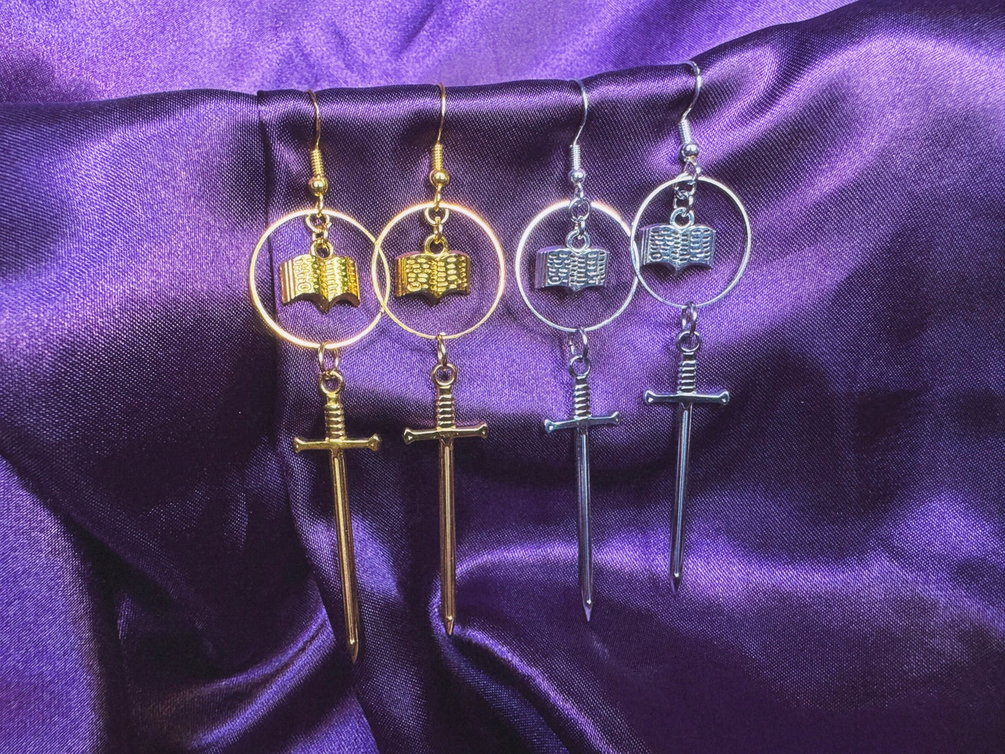 Fantasy Book Lover Earrings