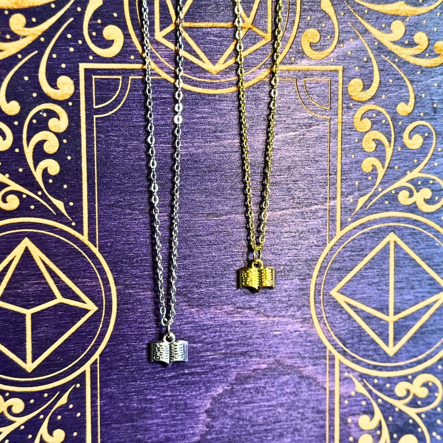 Book Pendant Necklace