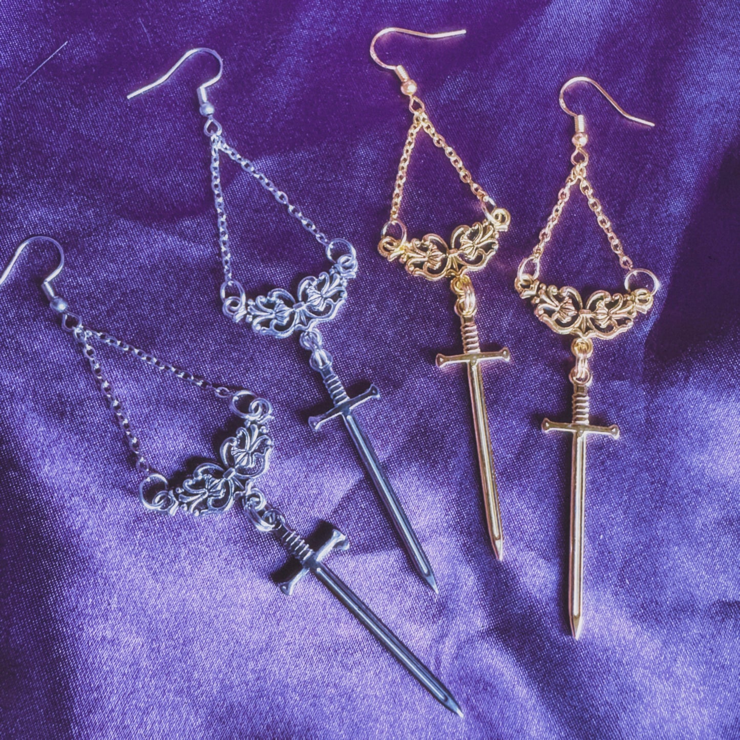 Baroque Sword Earrings