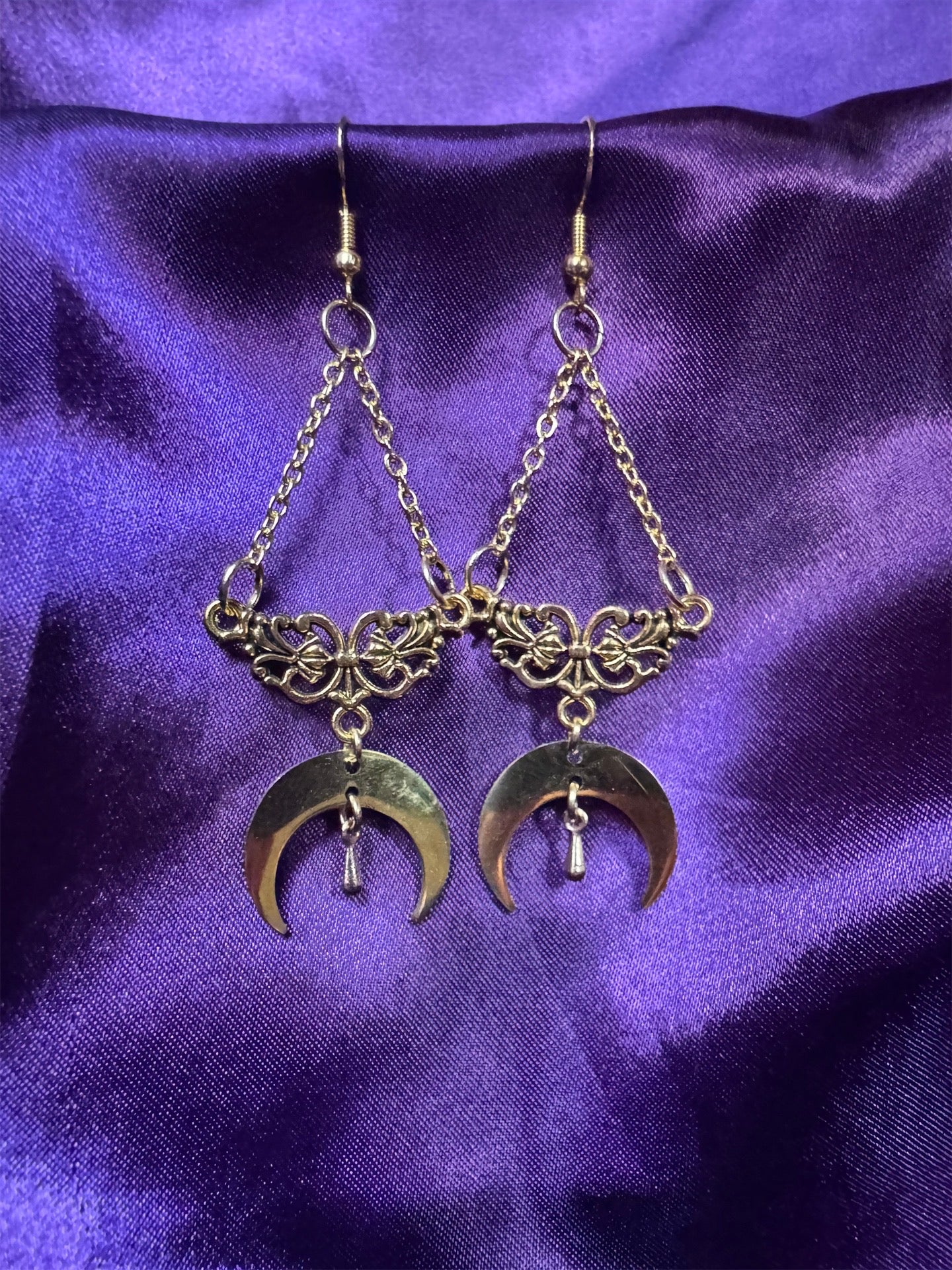 Baroque Moon Earrings