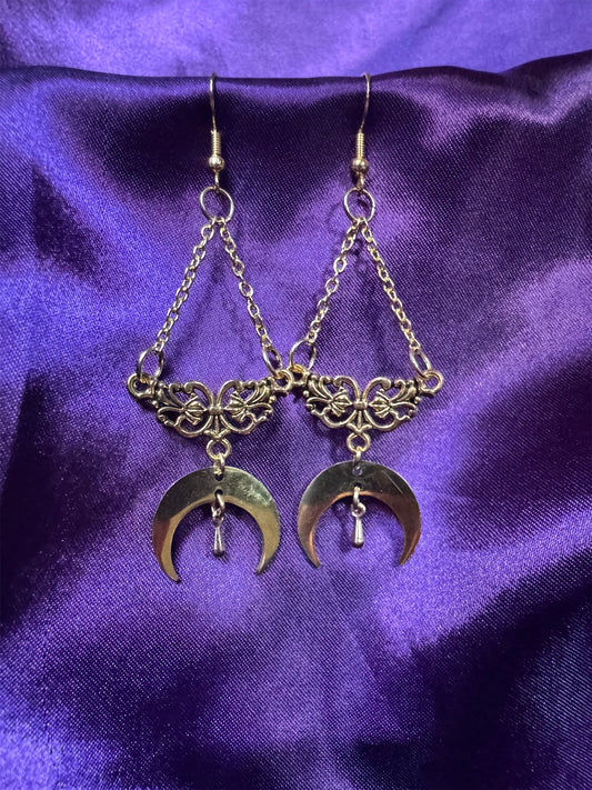 Baroque Moon Earrings