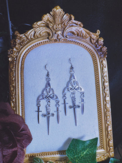 Dagger's Trinity Earrings