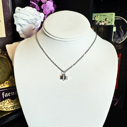 Book Pendant Necklace