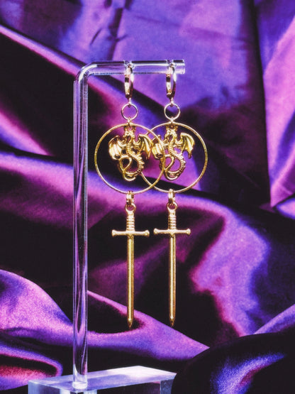Draconic Knight Earrings